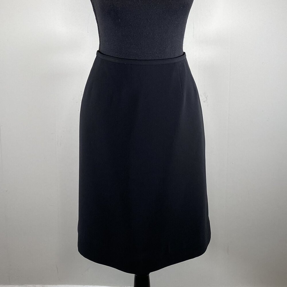 Evan-Picone Suit A-Line Skirt Women's 14 Black Office Business Lined